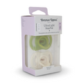Tommee Tippee Ultra-Light StayPut Silicone Soother 6-18m – Mint & Off-White