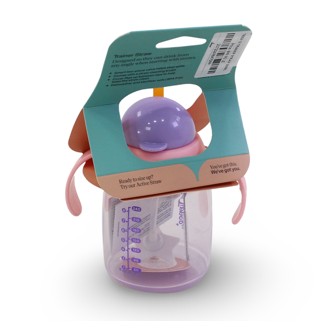 Tommee Tippee Trainer Straw Cup 6m+ 240ml – Pink