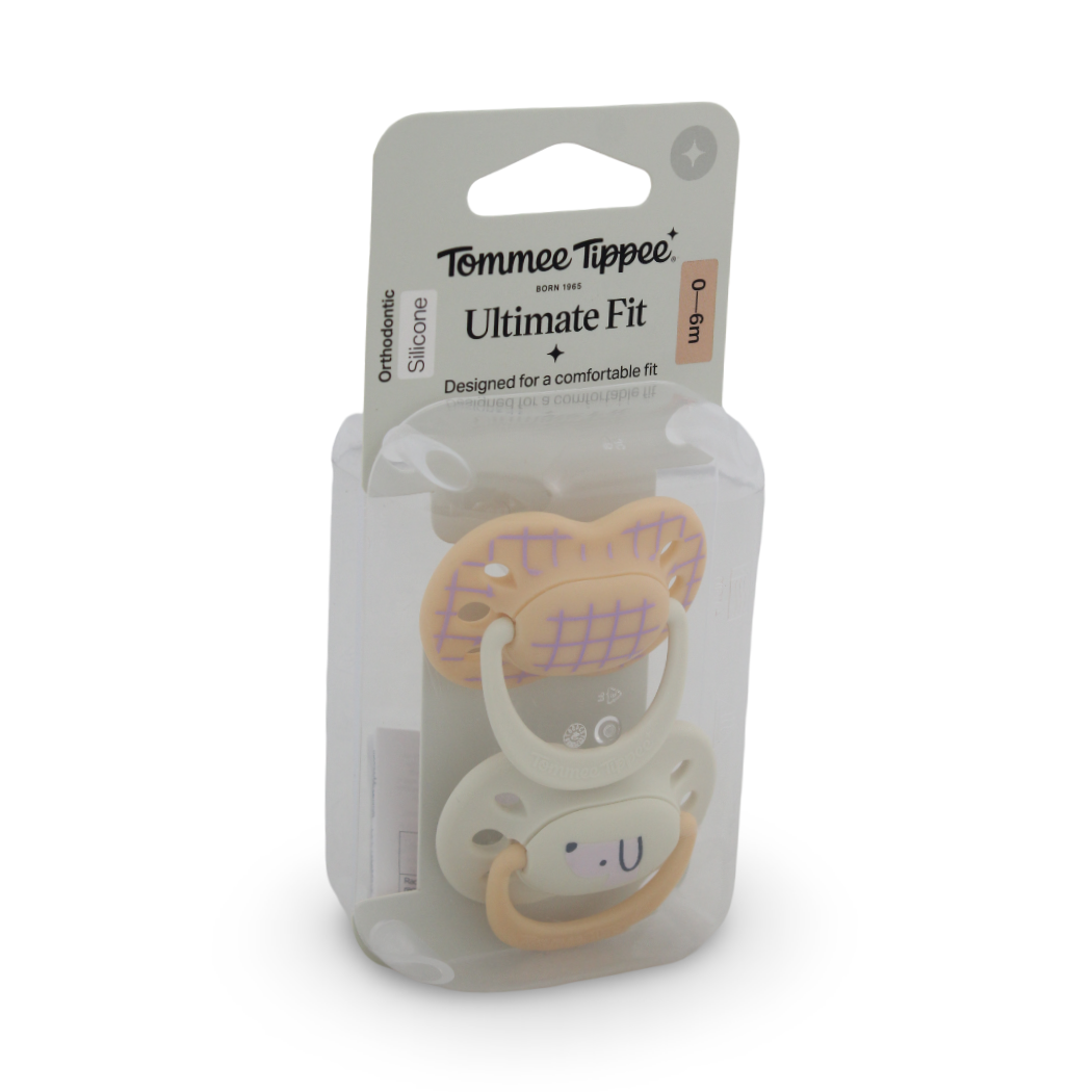 Tommee Tippee Ultimate Fit Orthodontic Silicone Pacifiers 0-6m – Salmon
