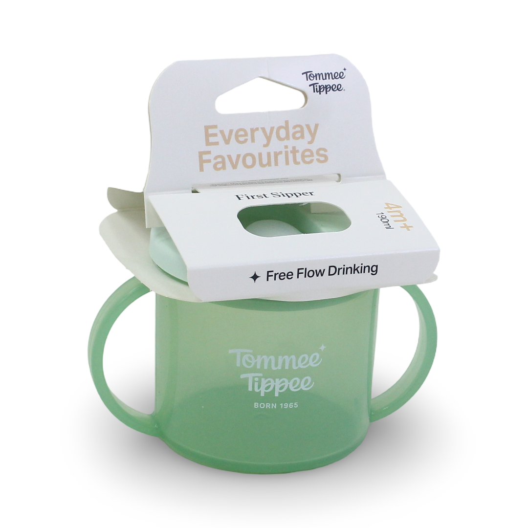 Tommee Tippee Everyday Favorites First Sipper 4m+ 190ml – Aqua - Baby Essentials