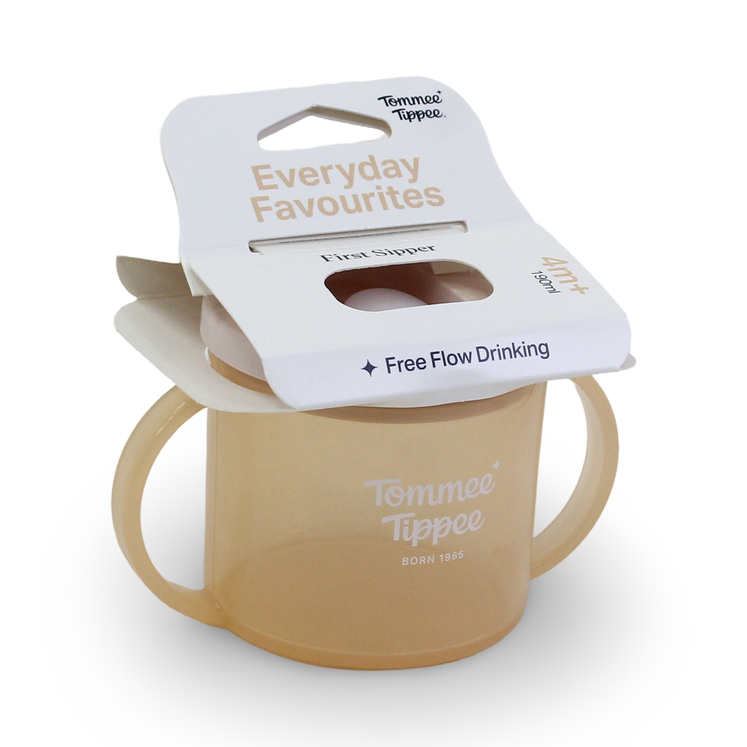 Tommee Tippee Everyday Favorites First Sipper 4m+ 190ml – Salmon - Baby Essentials