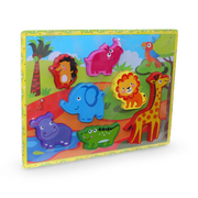 Wooden Peg Puzzle Board – Shapes Matching