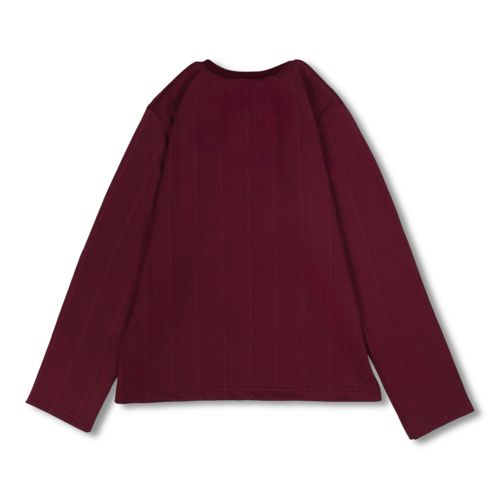 Unisex Cotton T-Shirt – Maroon with Santa Print