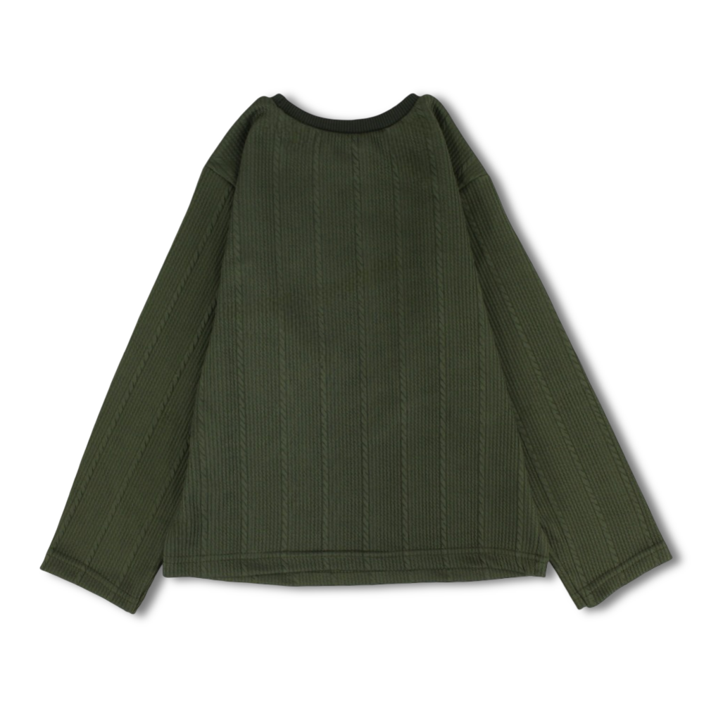 Unisex Cotton T-Shirt – Olive with Santa Print