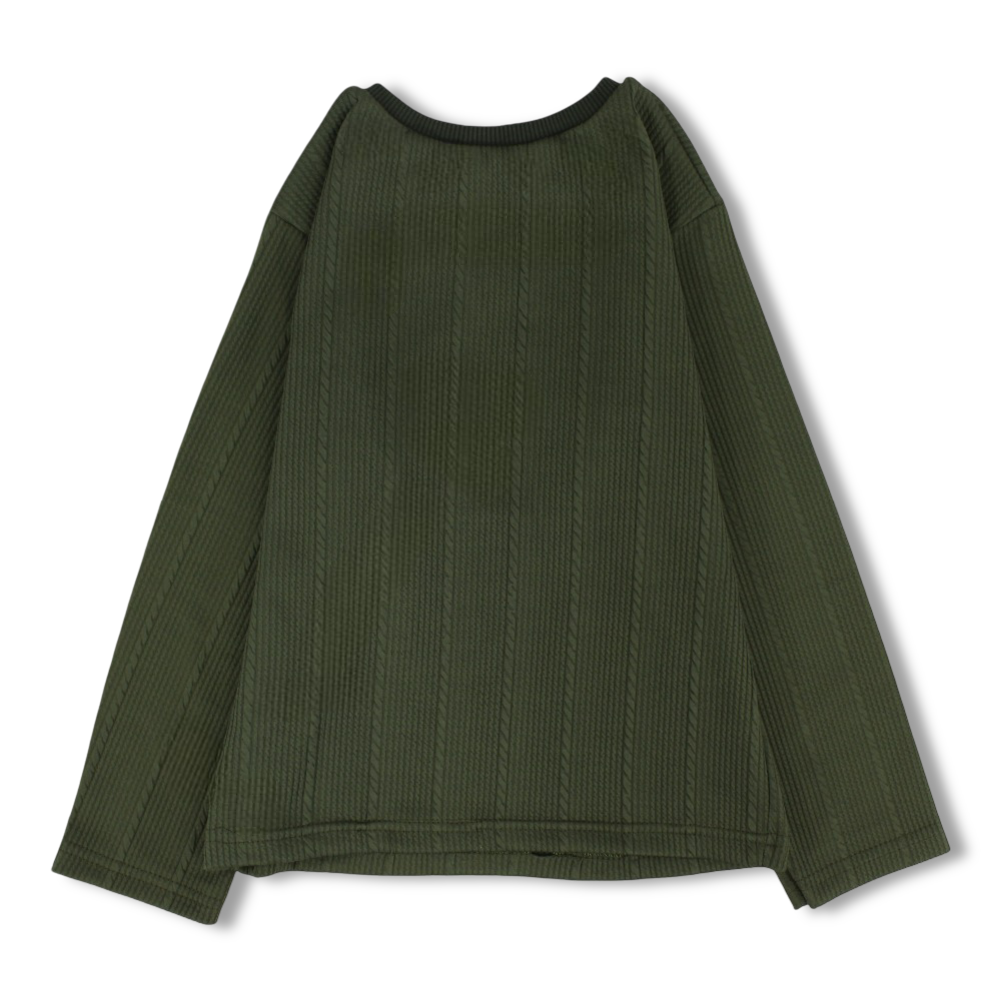 Unisex Cotton T-Shirt – Olive with Santa & Reindeer Print