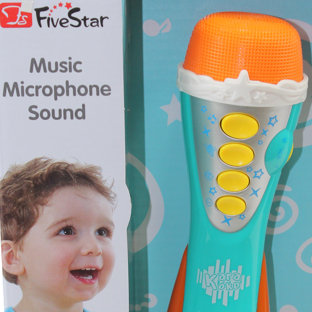 Five Star Karaoke Star Kids Toy Microphone – Aqua
