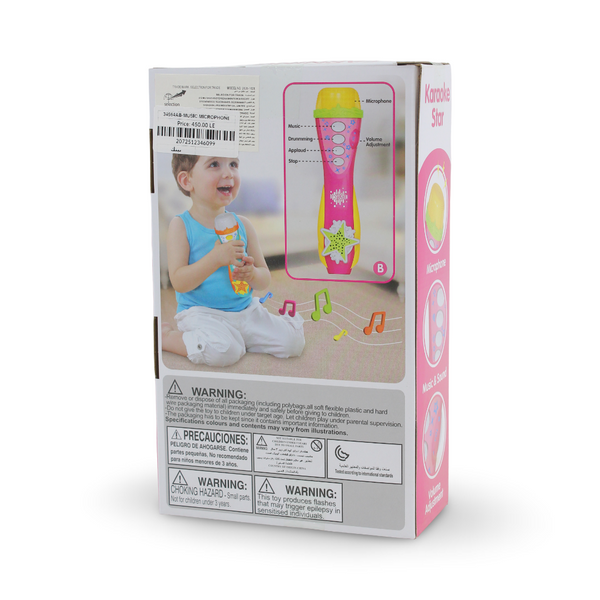 Five Star Karaoke Star Kids Toy Microphone – Pink