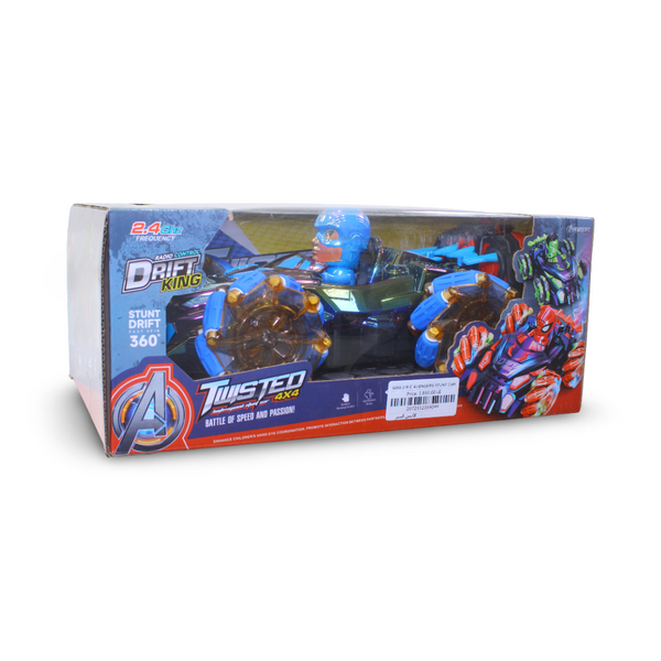 Captain America Twisted Stunt Drift 360° RC Car