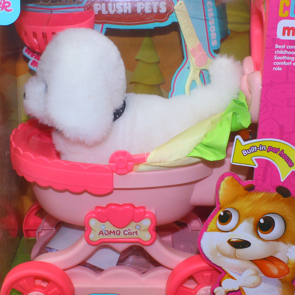 Jolier Mini Plush Pet House Set – White