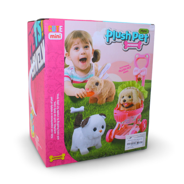 Jolier Mini Plush Pet House Set – Grey