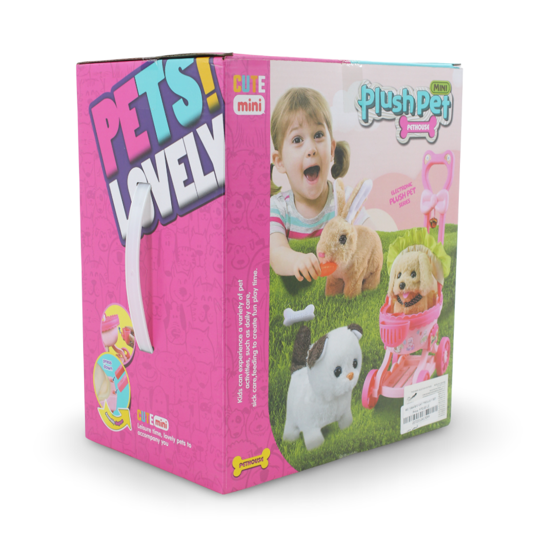 Jolier Electronic Interactive Plush Pet Toy with Cart