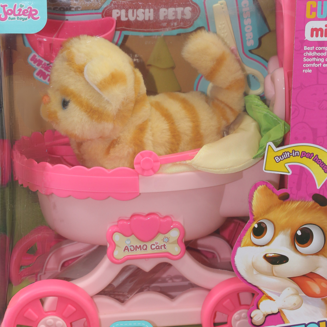 Jolier Mini Plush Pet Pethouse Companion Toy Set
