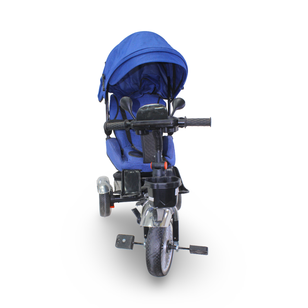 4-in-1 Convertible Baby Tricycle and Stroller – Blue