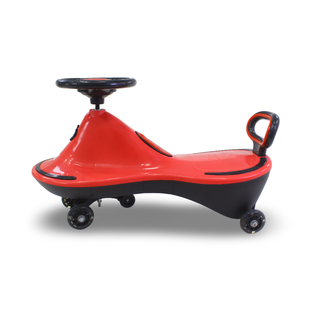 Kids' Swing Car Ride-On Toy – Red