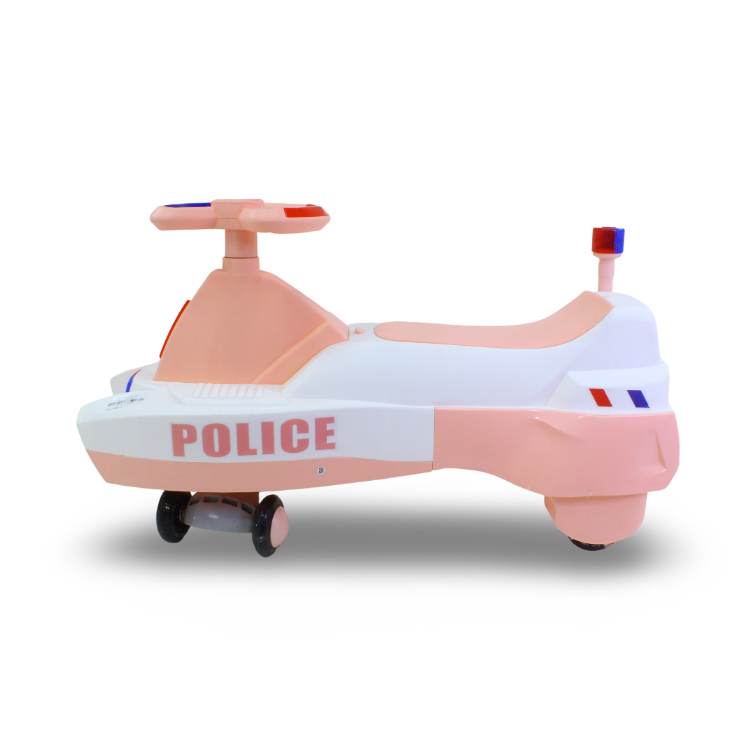 Police Swing Car Ride-On Toy – Salmon