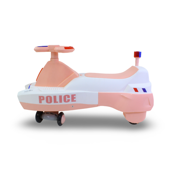 Police Swing Car Ride-On Toy – Salmon