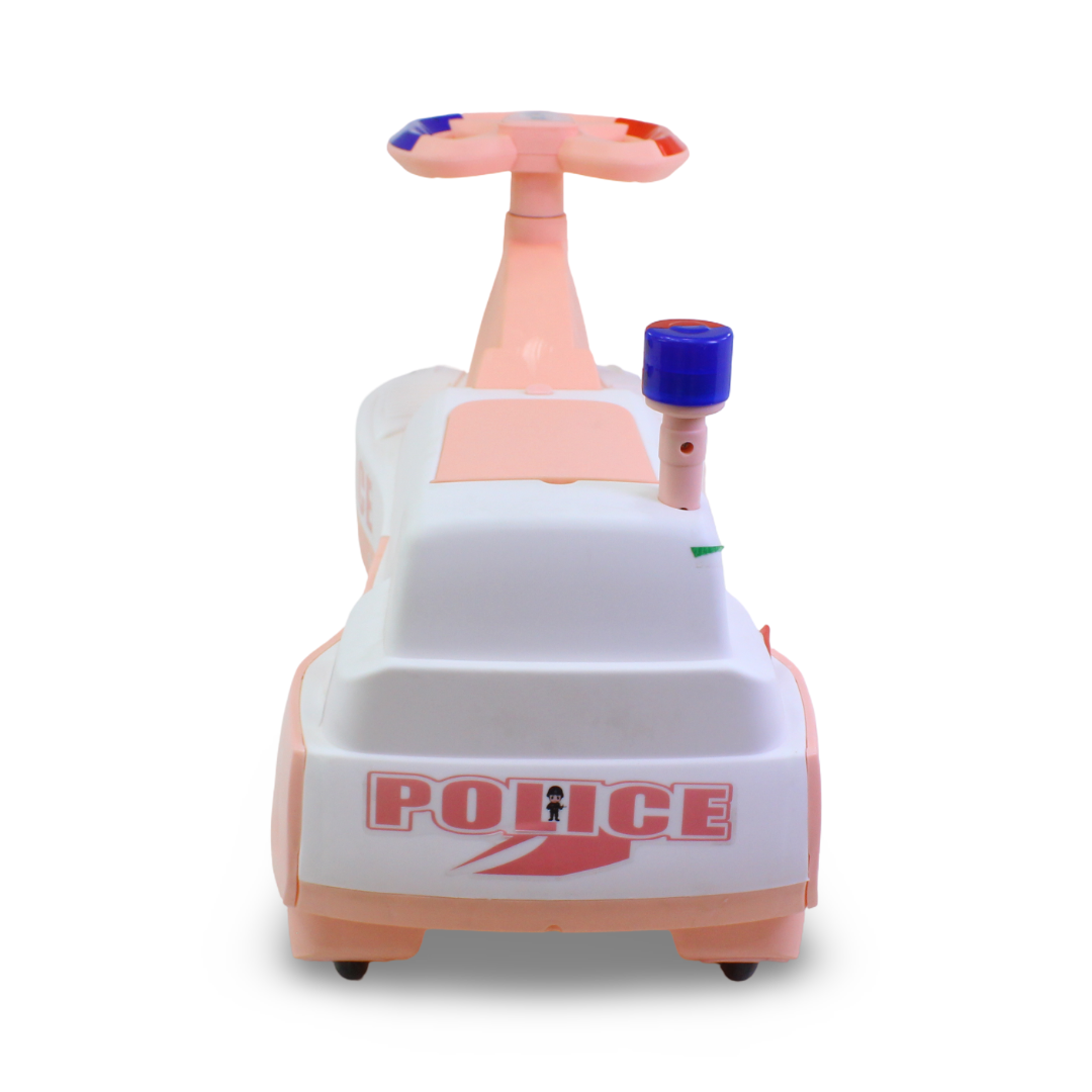 Police Swing Car Ride-On Toy – Salmon