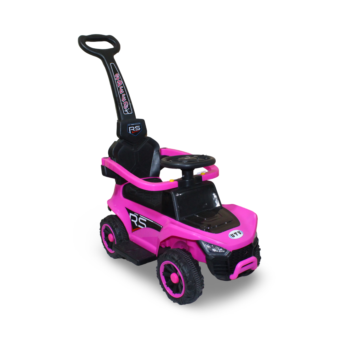 Kids Ride-On Push Car – Fuchsia