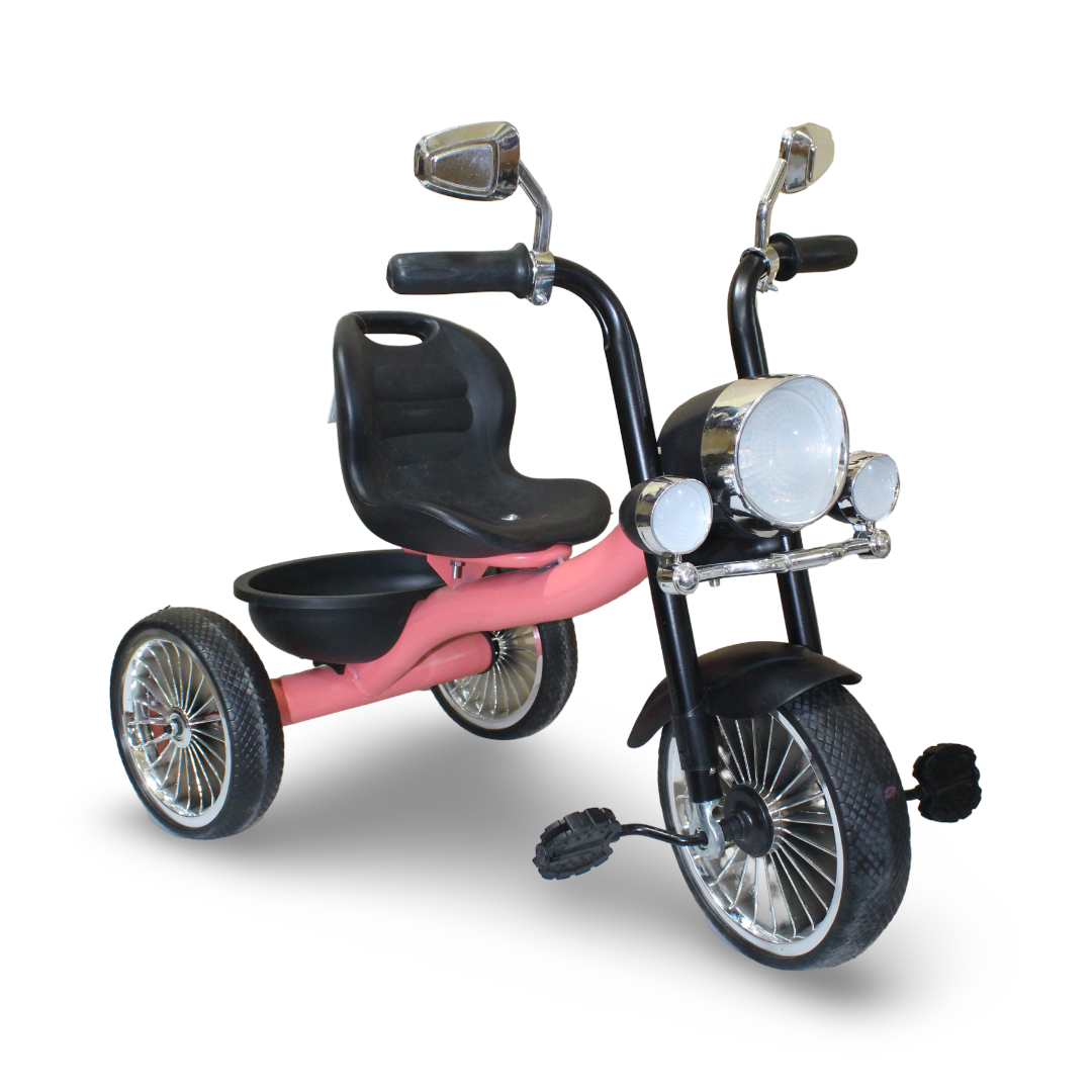 "Harley-style" Tricycle with Seat – Pink