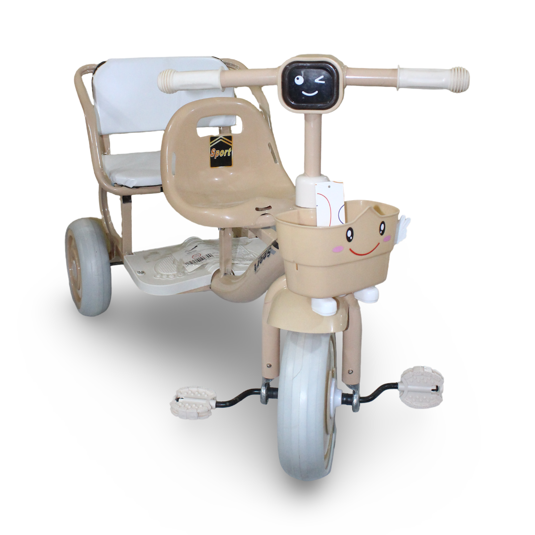 Two-Seat Tricycle – Beige