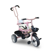 Kids 2-in-1 Tricycle with Push Handle – Pink