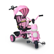 Baby 3-in-1 Tricycle with Canopy & Push Handle – Pink