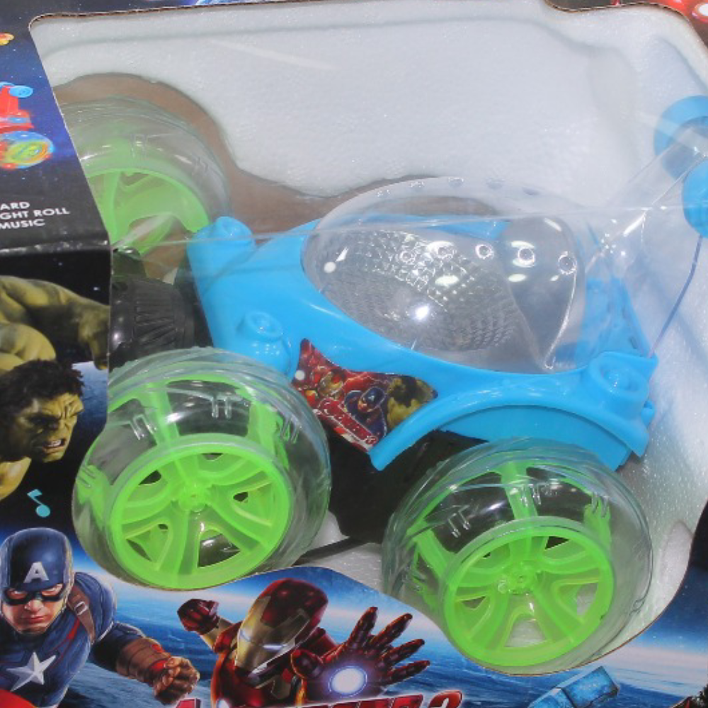 Avengers 3 Stunt Car Toy with Colorful 3D Lights and Music