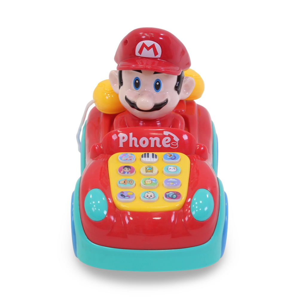 Super Mario Telephone Car Toy - Red