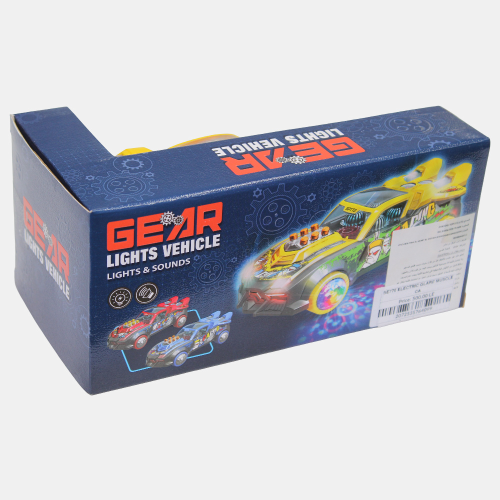 Racing Gear Vehicle with Lights & Sound - Yellow