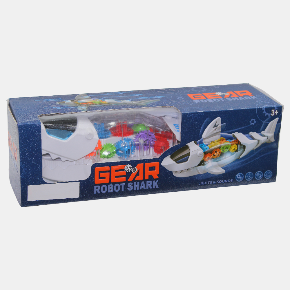 Electric Gear Giant Tooth Shark – White