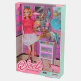 Q.Joele Real Body Articulated Doll Pet Bath Set