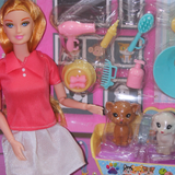 Q.Joele Real Body Articulated Doll Pet Bath Set