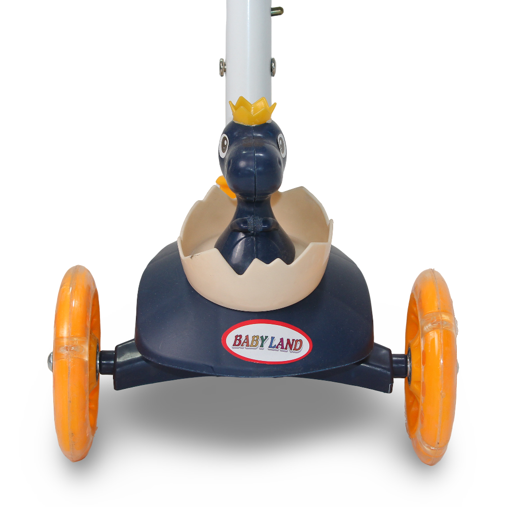 Baby Land 3-Wheel Scooter with Basket – Navy