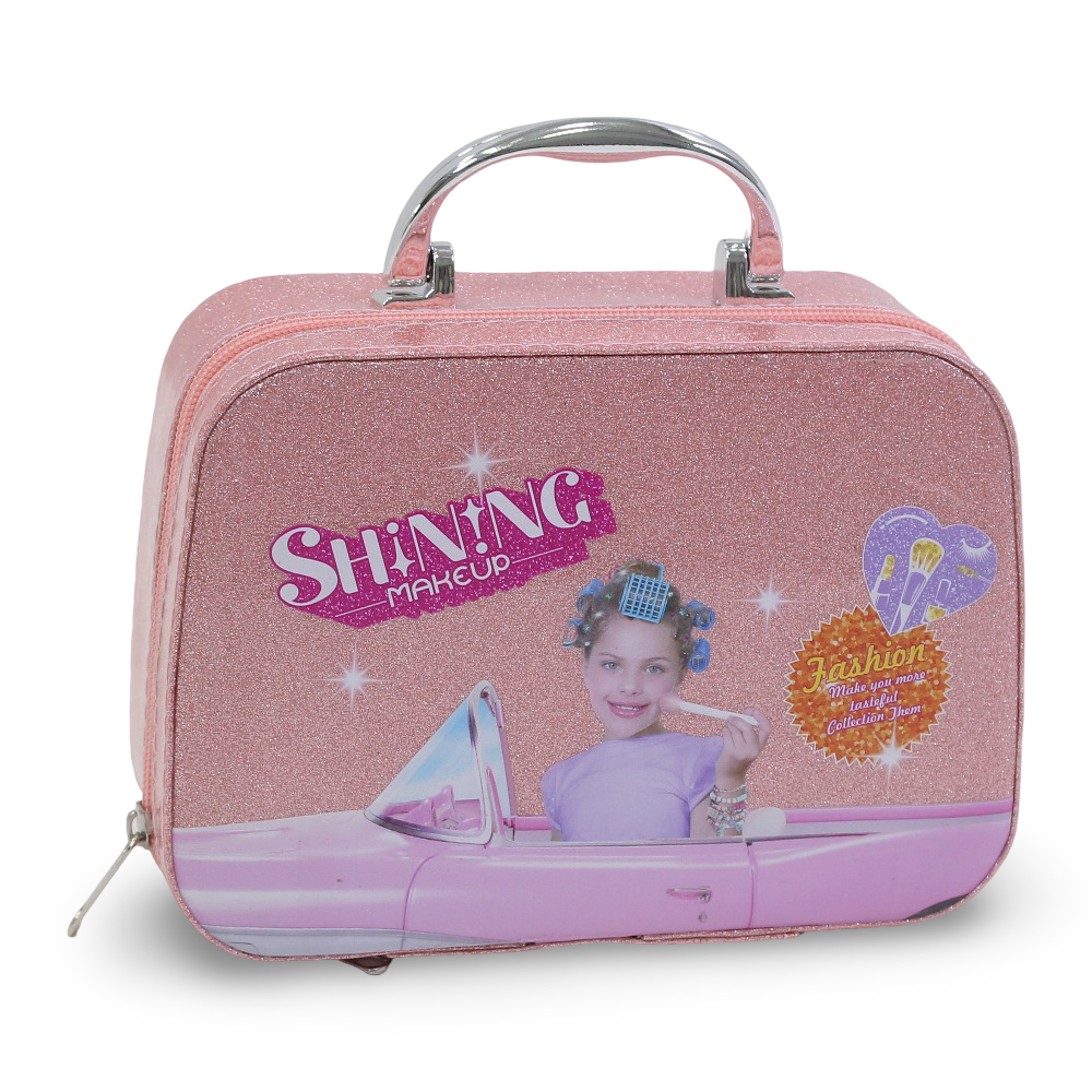 Portable Cosmetics Bag - Salmon