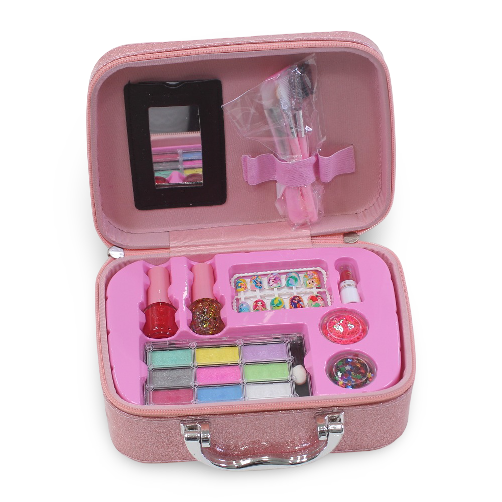 Portable Cosmetics Bag - Salmon