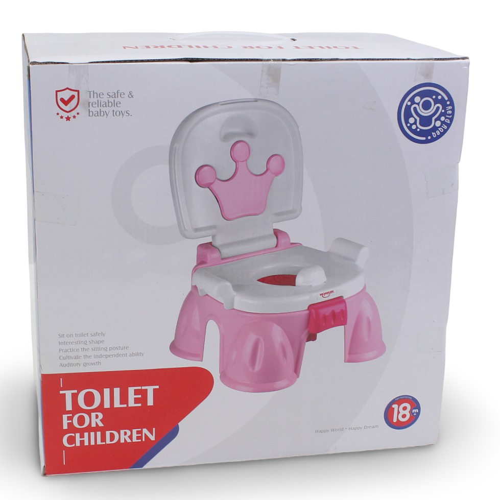 Baby Toilet Trainer with Music - Pink