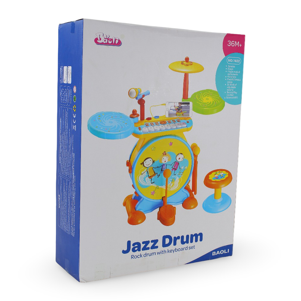 Baoli Jazz Drum Rock Drum with Keyboard Set