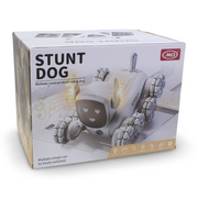 Remote Control Stunt Robot Dog (Battery + USB) - Silver