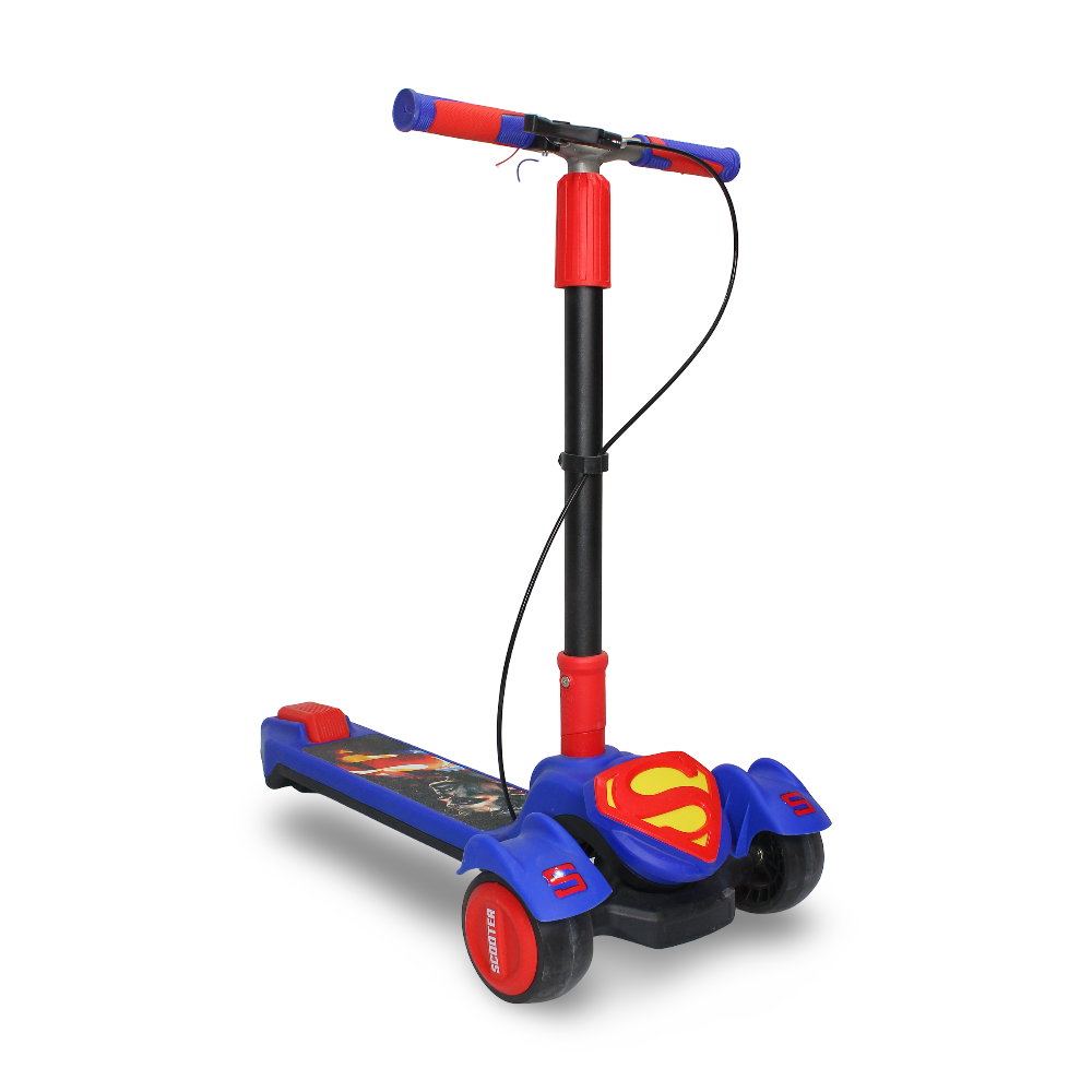 Super-Man 3-Wheel Baby Scooter – Blue