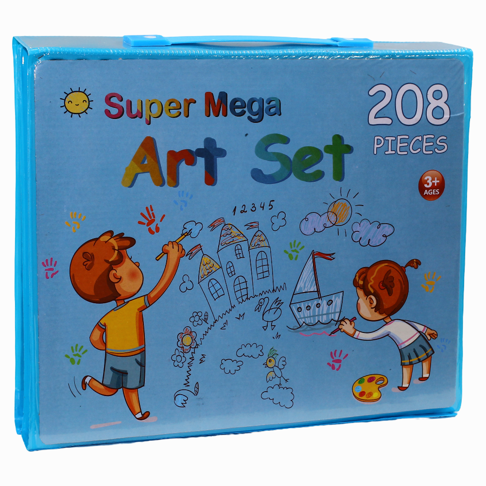 Super Mega Art Set - 208 Pieces (Blue)