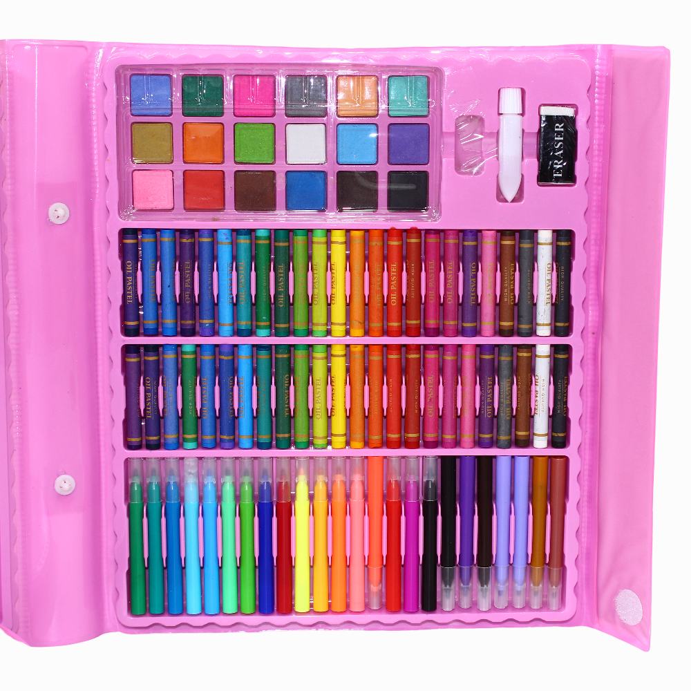 Super Mega Art Set - 208 Pieces (Pink)