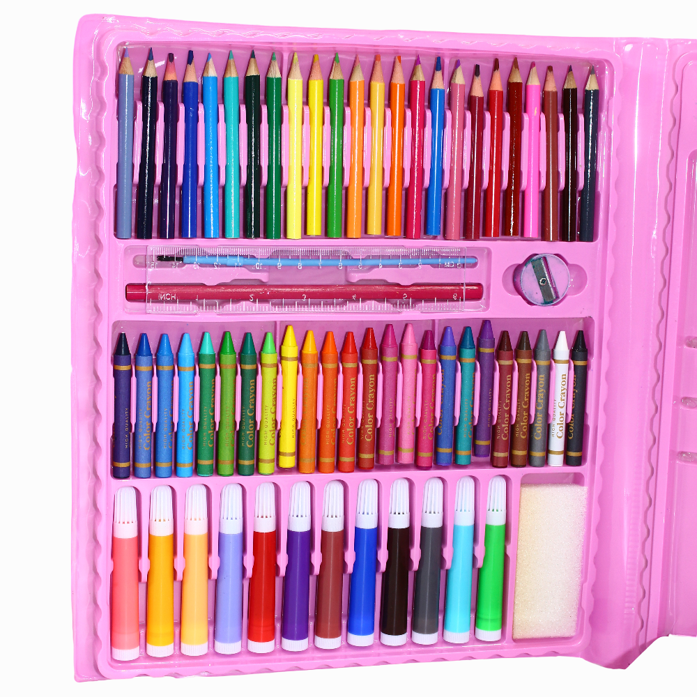 Super Mega Art Set - 208 Pieces (Pink)