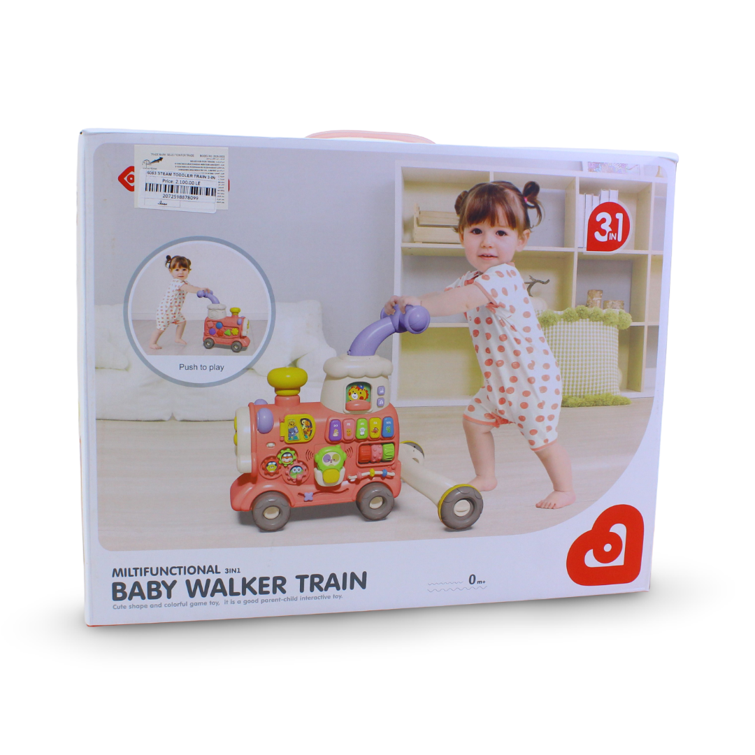 Multifunctional 3-in-1 Baby Walker Train