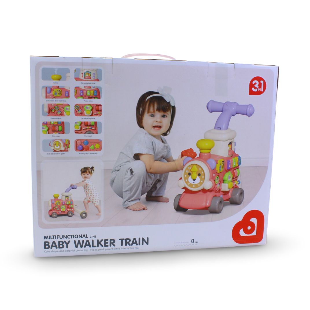 Multifunctional 3-in-1 Baby Walker Train