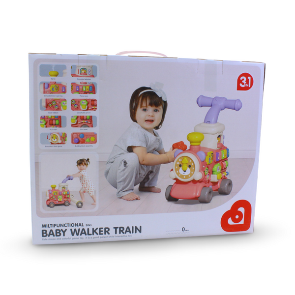 Multifunctional 3-in-1 Baby Walker Train