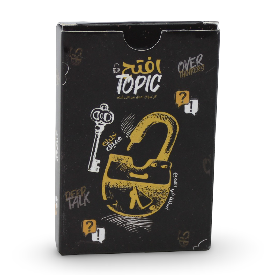 Eftah Topic 1 Card Game – Black - Toys