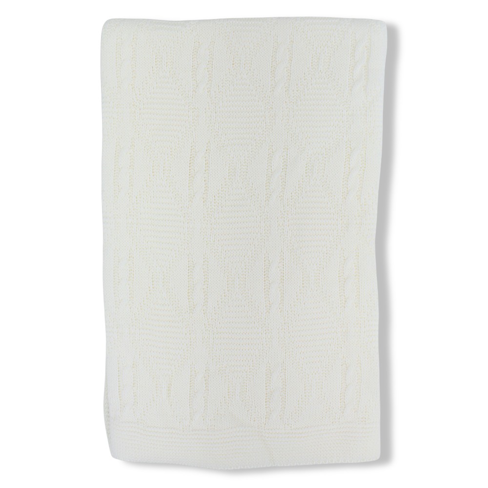 Crochet Baby Blanket – Off-white