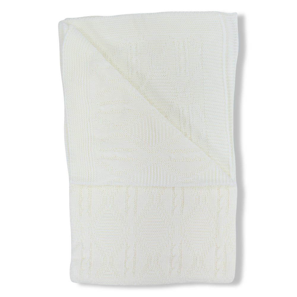 Crochet Baby Blanket – Off-white