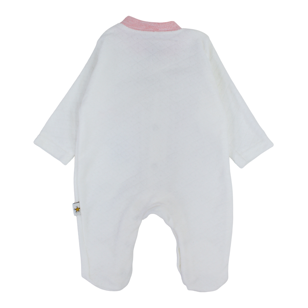 Unisex Baby Velvet Baby Footie – Elephant & Balloons Design
