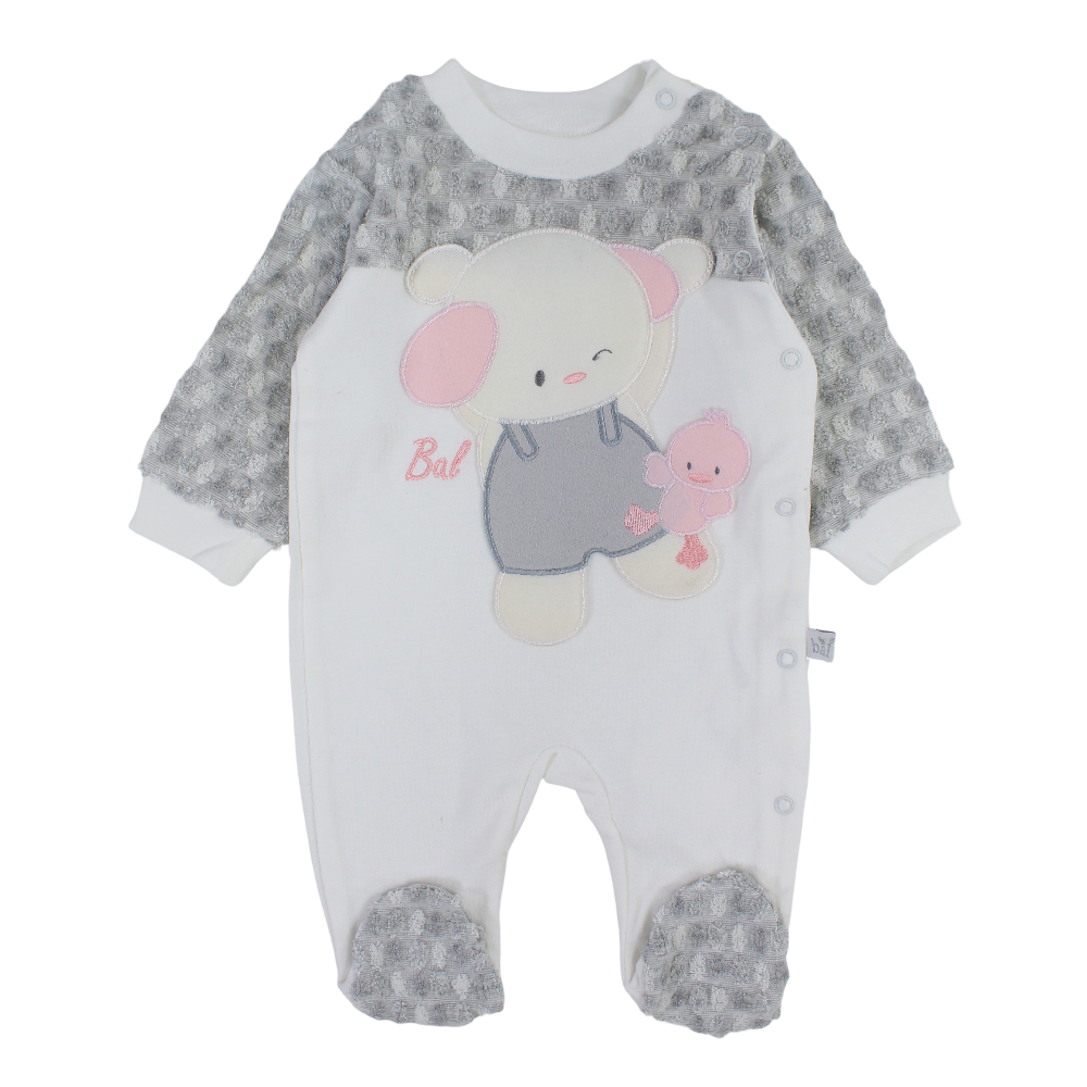 Unisex Baby Cotton Baby Footie – Bear & Duck Design